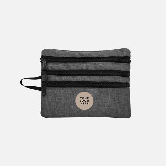 Heathered Tech Accessory Travel Bag