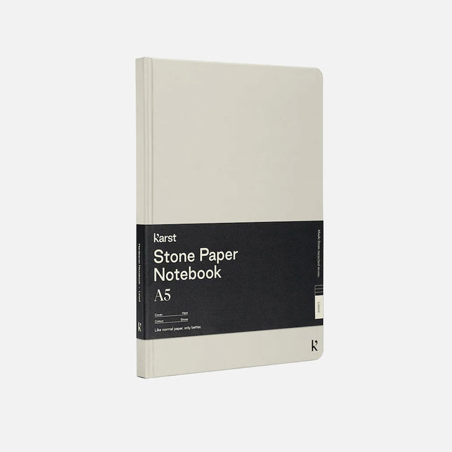 Hardcover A5 notebook from stone