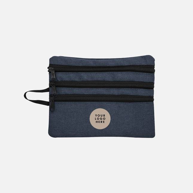 Heathered Tech Accessory Travel Bag